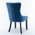 thumbnail image 2 of 2-Piece High-End Tufted Dining Chairs - Modern Velvet Upholstered with Solid Wood Legs & Nailhead Trim, Contemporary Set,Blue, 2 of 17