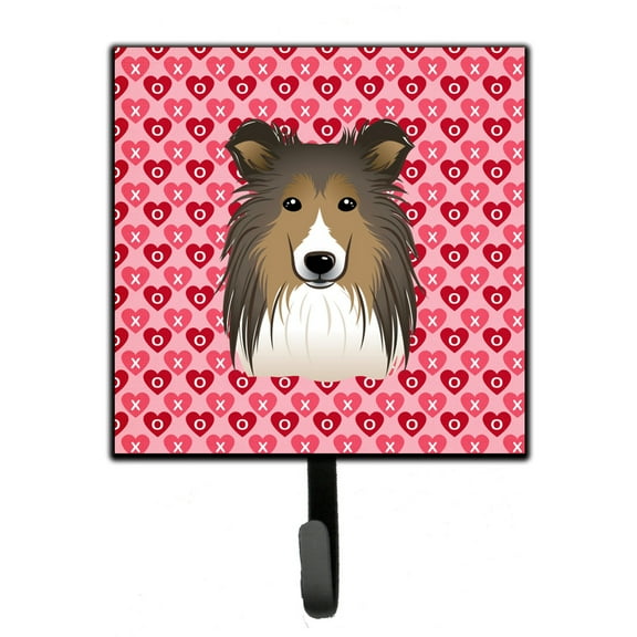 Carolines Treasures BB5312SH4 Sheltie Leash or Key Holder Single Hook multicolor