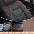 thumbnail image 6 of Car Seat Cover for Jaguar S-type 2002, Red Car Seat Covers, Premium Leather 5 Seats Full Set Non-Slip Lining Beautify Interior, Give Your Interior a New Look, 6 of 9