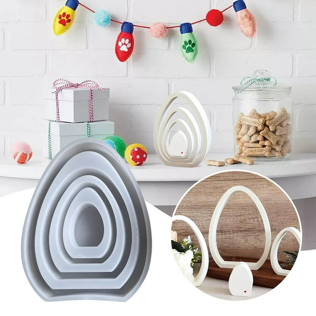 Easter Egg Silicone Casting Spring DIY Craft Plaster Making Kit for Holiday Decorations