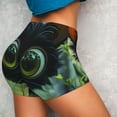 thumbnail image 4 of Honeii Cute Big-Eyed Black Cat Print Women's Workout Shorts, Gym Shorts for Active Wear, Sports Shorts,Women's Running Shorts,Quick Dry Athletic Shorts-X-Large, 4 of 8