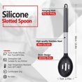 thumbnail image 5 of Pack Of 2 Large Silicone Cooking Spoon,non Stick Solid Basting Spoon,heat-resistant Kitchen Utensils For Mixing,serving,draining, 5 of 5