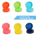 thumbnail image 3 of 18 Pcs Plastic Mason Jar Lids Regular Mouth Mason Canning Jars Lid Top Food Storage, 3 of 7