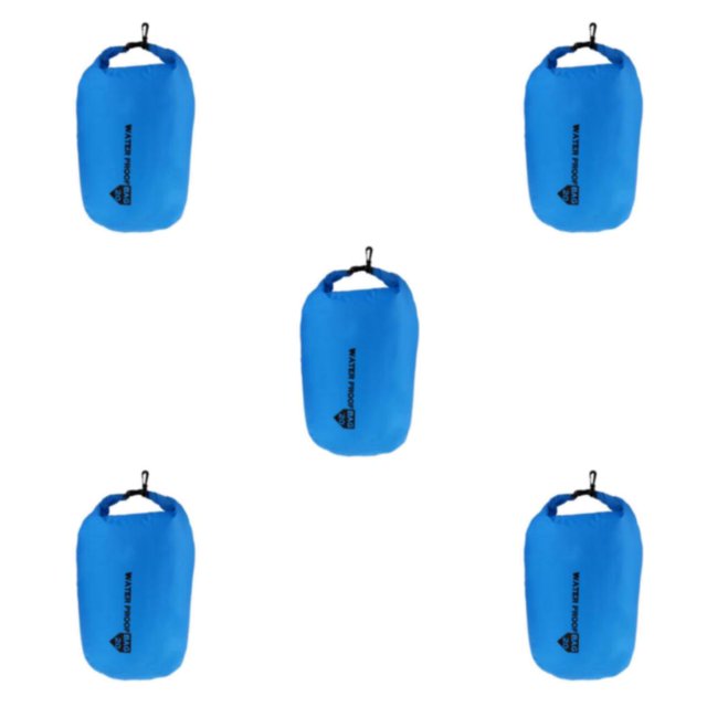 Baohd Versatile Waterproof Dry Bag Storage Camping Rafting and Kayaking Adventures Blue 20L 5Set