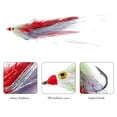 thumbnail image 2 of Goture Hand Tied Pike Fly Fishing Flies with Streamer and 2/0#Hook,Large Size Trout Salmon Bass Musky Pickerel Bait Lure., 2 of 7