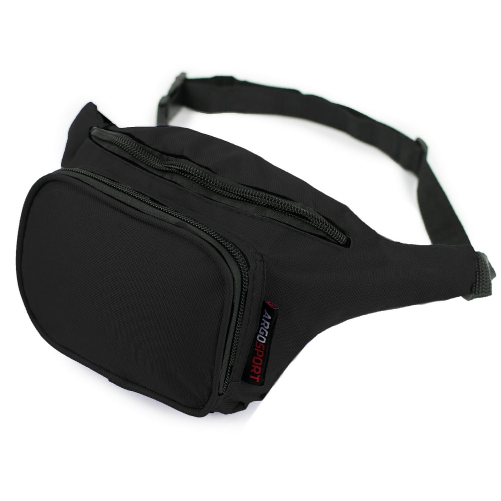 Argo Sport Fanny Pack Multipocket Black Waist Bag