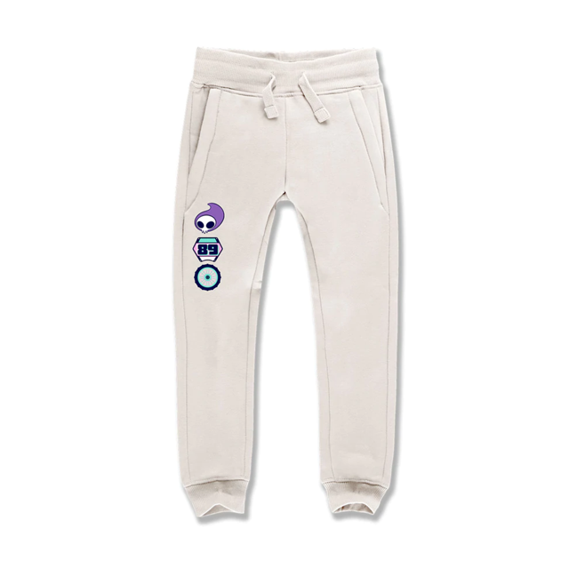 Jordan Craig Kids' Plush Jogger Sweatpants Cream 8447kcream