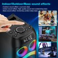 thumbnail image 4 of Altavoz Bluetooth BOHINI T77 160 W Peak con subwoofer y luz LED, 4 of 8