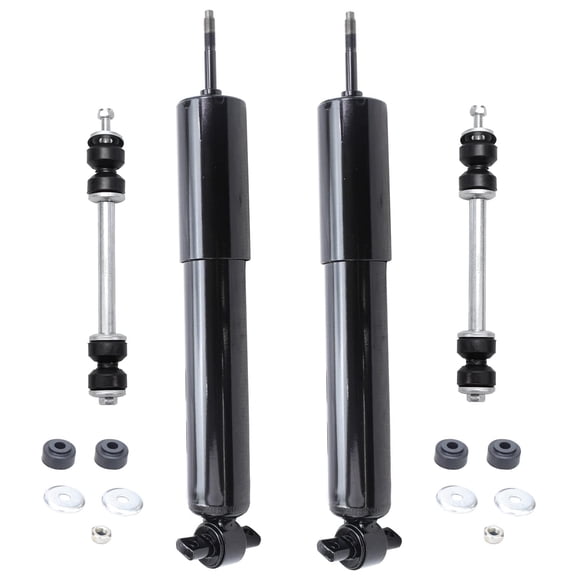 Detroit Axle - RWD Front Shocks Kit for 1999-2006 GMC Sierra Chevy Silverado 1500, 2 Shock Absorbers Assembly 2 Sway Bar End Links 2000 2001 2002 2003 2004 2005