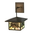 thumbnail image 2 of Meyda Tiffany 30603 Oak Designs 10" Wide 1 Light Wall Sconce - Copper, 2 of 5