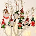 thumbnail image 2 of Adornos navideños de gnomo con colgante de madera pintado para Navidad 2022, decoración navideña para el hogar, decoración de Año Nuevo 2023, 2 of 5