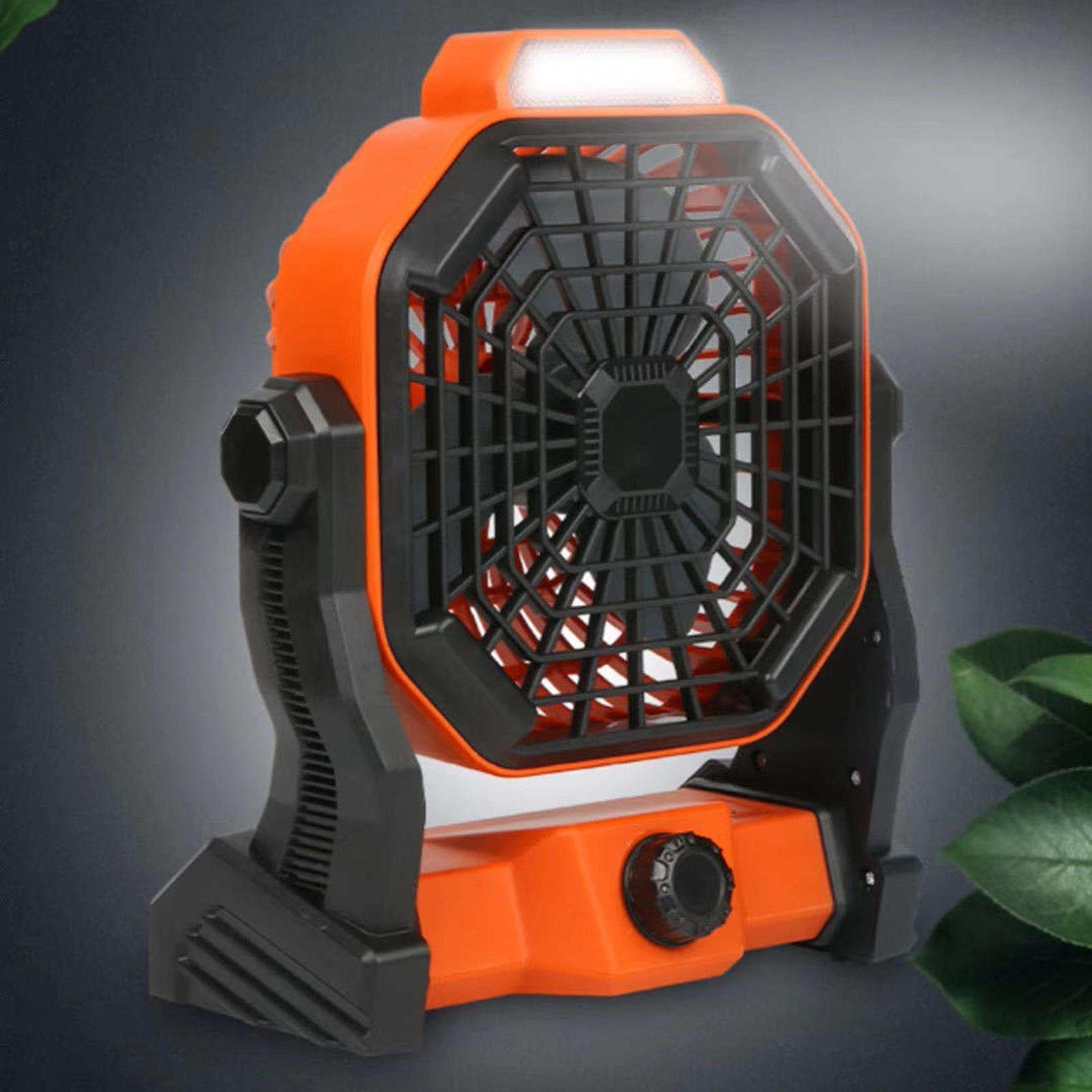 Xeyise Tents Fan 2-in-1 Portable Lightweight USB Rechargeable LED Lamp Fan Light for Daily Life