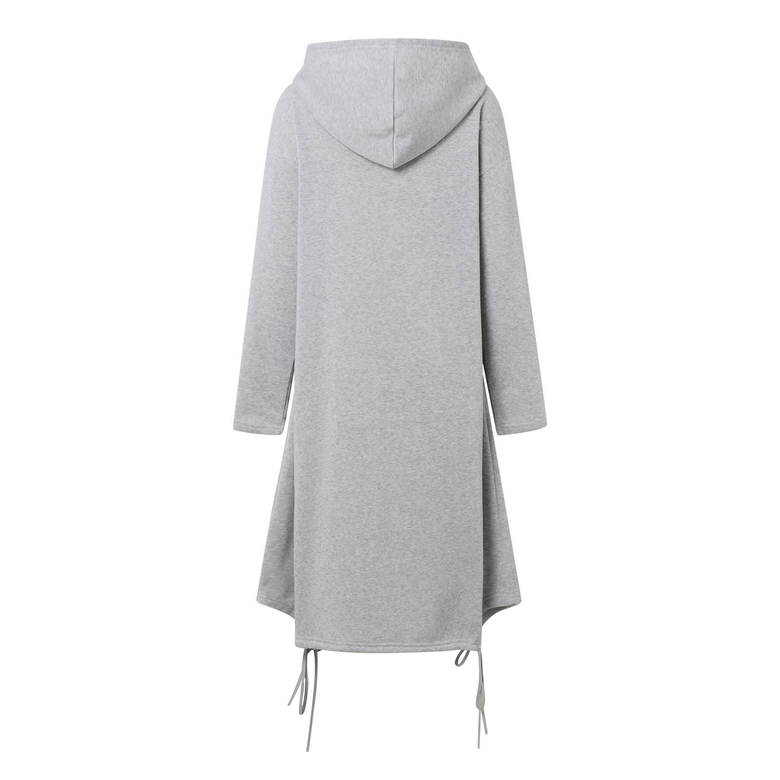 Ediodpoh Women’s Loose Zippered Long Cardigan for Women Sweatshirt Jacket Hooded with Pockets GY2 XXL