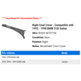 thumbnail image 2 of Right Cowl Cover - Compatible with 1992 - 1998 BMW 318i Sedan 1993 1994 1995 1996 1997, 2 of 2