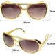 thumbnail image 4 of YANSION 70s 80s Disco Peluca Disfraz Set Hip Hop Disfraz Kit Rapper Disfraz con Peluca Afro y Bigote Gafas de Sol Collar Dorado Pulsera y Anillo Dorado Novedad Disfraces Prop 60/70/80s Fiesta Disco, 4 of 8