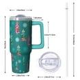 thumbnail image 2 of 30oz Holiday Tumbler with Straw and Handle, Santa Claus Stainless Steel Insulated Cup Gifts for Women Men, 2 of 5