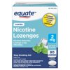 Equate Nicotine Lozenge 2 mg, Stop Smoking Aid, Ice Mint Flavor, Coated, 80 Count