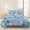SkyBlue, variant on King Quilts Bedding Set,Spring Bees Pink Tulips Daisy Flower Soft Warm Quilted Bedspread Comforter with Pillow Shams,Vintage Yellow Stripe All Season Coverlet Bed Decor Blankets