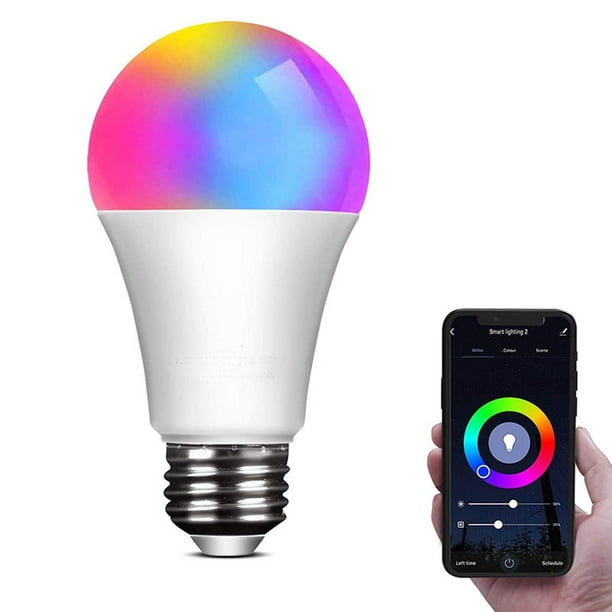 Ampoule LED intelligente couleur E27/B22, ampoule intelligente Bluetooth,  synchronisation de l'ampoule connectée au rythme de la musique