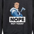 thumbnail image 3 of Avatar - The Last Airbender - Sokka Nope - Women's Lightweight French Terry Long Sleeve Shirt, 3 of 5
