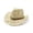 Beige, variant on AWZXDE Unisex Summer Western Cowboy Hat Shapeable Straw Hollowed Out Sun Hat Men Women Style Beige