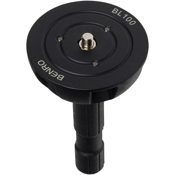 Benro BL100 100mm Half Ball Adapter for 3/8"-16 Flat Base Tripod Heads