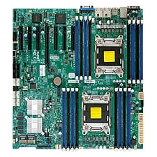 SUPERMICRO X9DRH-7TF - Motherboard - extended ATX - LGA2011 Socket - 2 CPUs supported - C602J - 2 x 10 Gigabit LAN - onboard (Best Motherboard With Onboard Graphics)