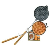Rome 1028 Chuck Wagon Waffle Iron, Cast Iron, 6-3/4" Cooking Head