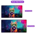 thumbnail image 5 of Hippie Scottish Terrier Portrait oil painting Watercolor Tie-dye Vintage Desk Mat Full Keyboard Mouse Pad Scottie Dog Lover Gifts Large Mousepad - 00015, 5 of 5