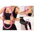 thumbnail image 5 of FRCOLOR Pink Pilates Yoga Ring for Women Made of Durable EVA and Rubber with Nonslip Handle for Shaping Body and Improving Balance 1pc, 5 of 8