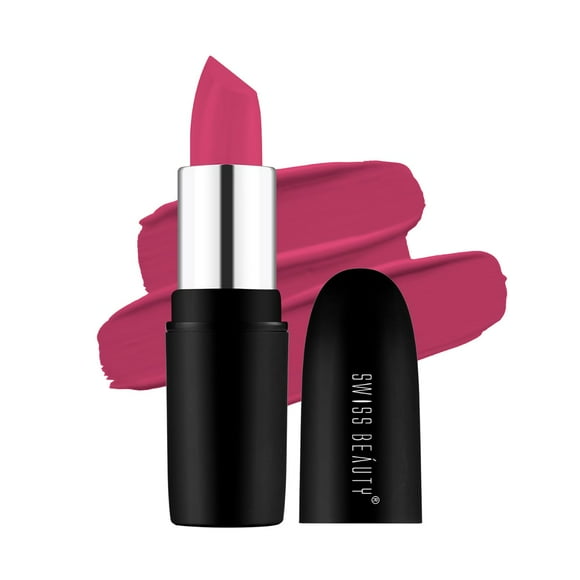 2X Swiss Beauty Pure Matte Lipstick, 3.8gm Each (Pink Blossom)