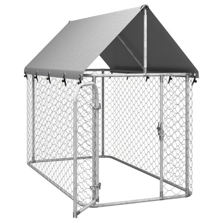 vidaXL 屋外用犬小屋 屋根付き 400x200x150cm動物 ペット用品 ペット用品 犬用品 犬小屋・ドッグラン 代引不可