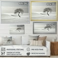 thumbnail image 4 of Designart "Wintery Landscape Snapshot I" Winter Landscape Floater Framed Canvas Wall Art, 4 of 5