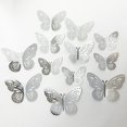 thumbnail image 1 of Pegatinas de pared de mariposa hueca tridimensional 3D, decoraciones de pared para sala de estar, diseño de vacaciones, pegatinas autoadhesivas cálidas y románticas, 1 of 6