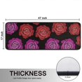 thumbnail image 5 of Kitchen Rugs Sets Of 2,Pioneer Flower Floral Print Pattern Anti Fatigue Kitchen Mat Rugs Non Slip Washable,Decorative Kitchen Floor Mats for Kitchen,Sink,Laundry,17"x47"+17"x47", 5 of 5