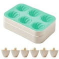thumbnail image 1 of Silicone Ice Cream Mold - Cute Small Pudding Pop Molds, Yoaney Silicone Ice Cute Small Maker with 6 Cavities Sturdy and Summers Making In Drip Tray Homemade Ice Silicone Ice Moulds, 1 of 9