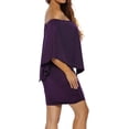 thumbnail image 2 of Women Off Shoulder Ruffles Bodycon Mini Dress, 2 of 2