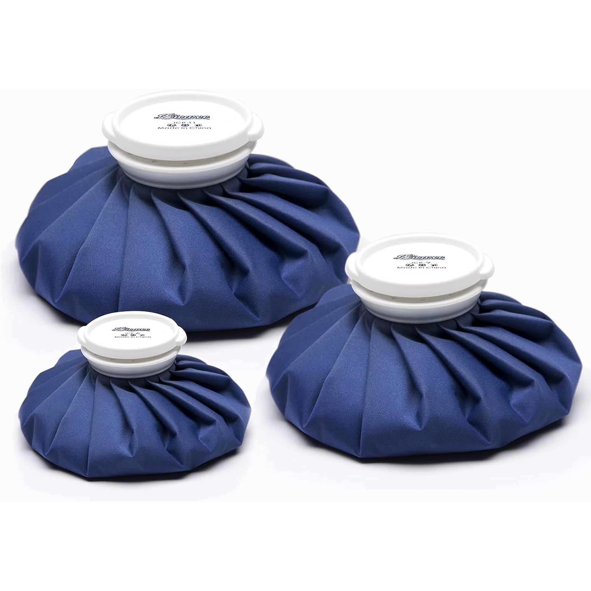 Ice Packs for Injuries Reusable, Ice Cold Pack, Ice Bags Hot Water Bag for Hot & Cold Therapy & Pain Relief, 3 Sizes (6"/9"/11"), Ice Bag