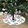 thumbnail image 2 of FMSHPON Hawaiian Shore Scenery Xmas Christmas Tree Skirt Stand Mat for Holiday Party Decoration Indoor Outdoor 36 inches, 2 of 3