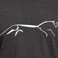 thumbnail image 3 of CafePress - Uffington Horse Black & White Dark T Shirt - Men's Classic Graphic Cotton T-Shirt, 3 of 4