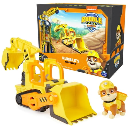 Rubble & Crew, Rubbles Bulldozer Toy Truck with Movable Parts and a Collectible Action Figure, Kids Toys for Ages 3 and Up