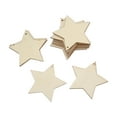 thumbnail image 2 of Star Wood Chips, Blank Star Wood Chip Safe Non- Durable Antiallergic  For DIY Projects For Tag Making, 2 of 8
