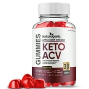 (1 Pack) Ketologenic Keto ACV Gummies, Apple Cider Vinegar, Max Strength, 1 Month Supply Dietary Supplement, Made in USA.