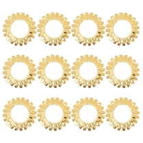 12 Pcs Chandelier Accessories Lampshade Frame Hanging Crystals for Light Covers Golden