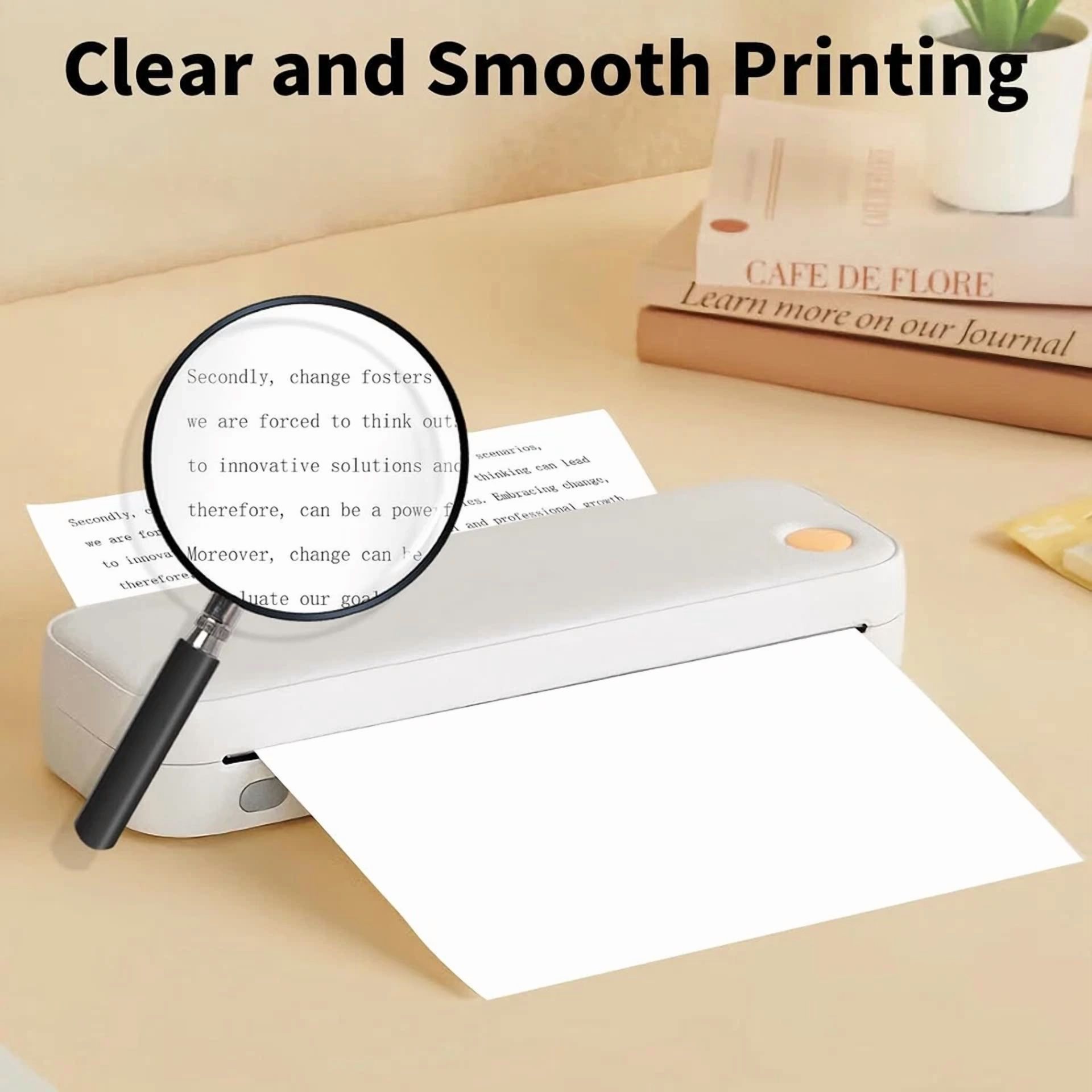 CRESTIN- SIANA- 100-Sheets Folded Continuous A4 Thermal Paper 8.5"X11" M08F Printer Quick-Dry Us