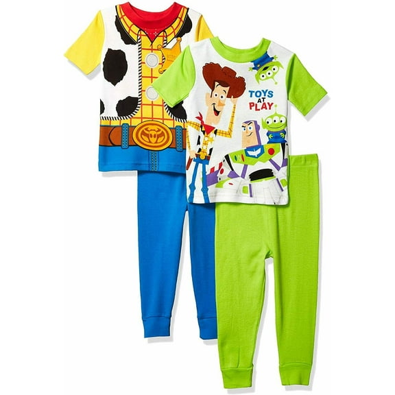 Disney Toy Story 4 PC Short Sleeve Cotton Tight Fit Pajama Set Boy Size 4T