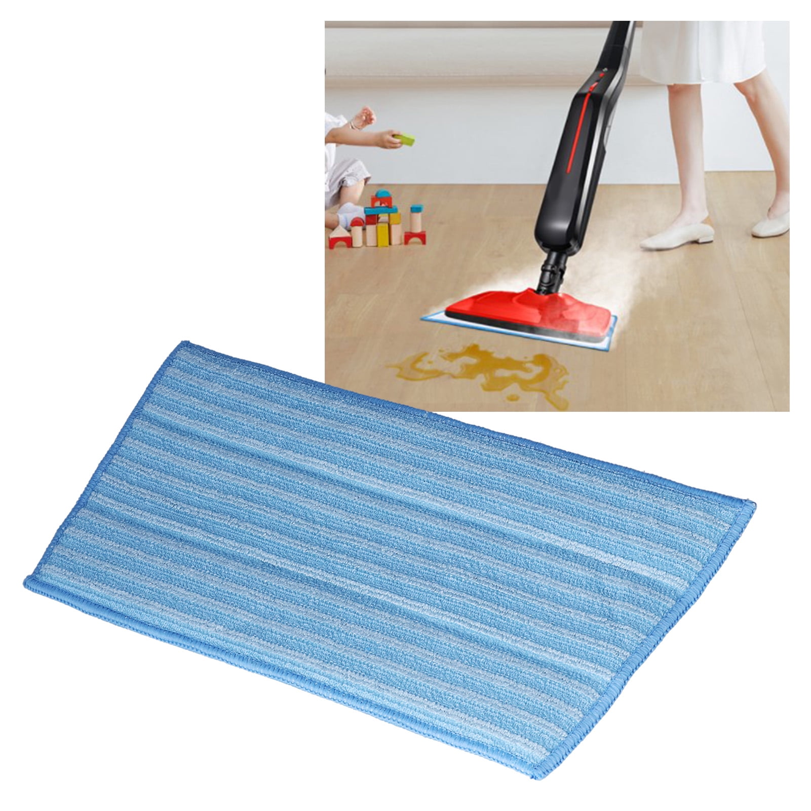 Qiilu 5PCS Ultrafine Fiber Mop Pads Steam Mop Cleaning Pad Replacement