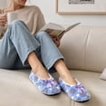 thumbnail image 2 of Ecetana Women's Fuzzy Slippers Warm Plush House Shoes Slip On Winter Cozy Bedroom Slippers, 2 of 5