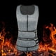 thumbnail image 2 of Corsé con control de barriga para hombre chaleco moldeador de cuerpo de neopreno con cremallera cinturón doble ajustable, 2 of 9