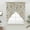 GoldenRod, variant on Farmhouse Daisy Swag Curtains for Kitchen/Bedroom/Living Room, Spring Vintage Country Flower Plant Scalloped Curtains 63 Inch Long, Window Swag Topper Curtains Valances 2 Panels Set 36"x63"